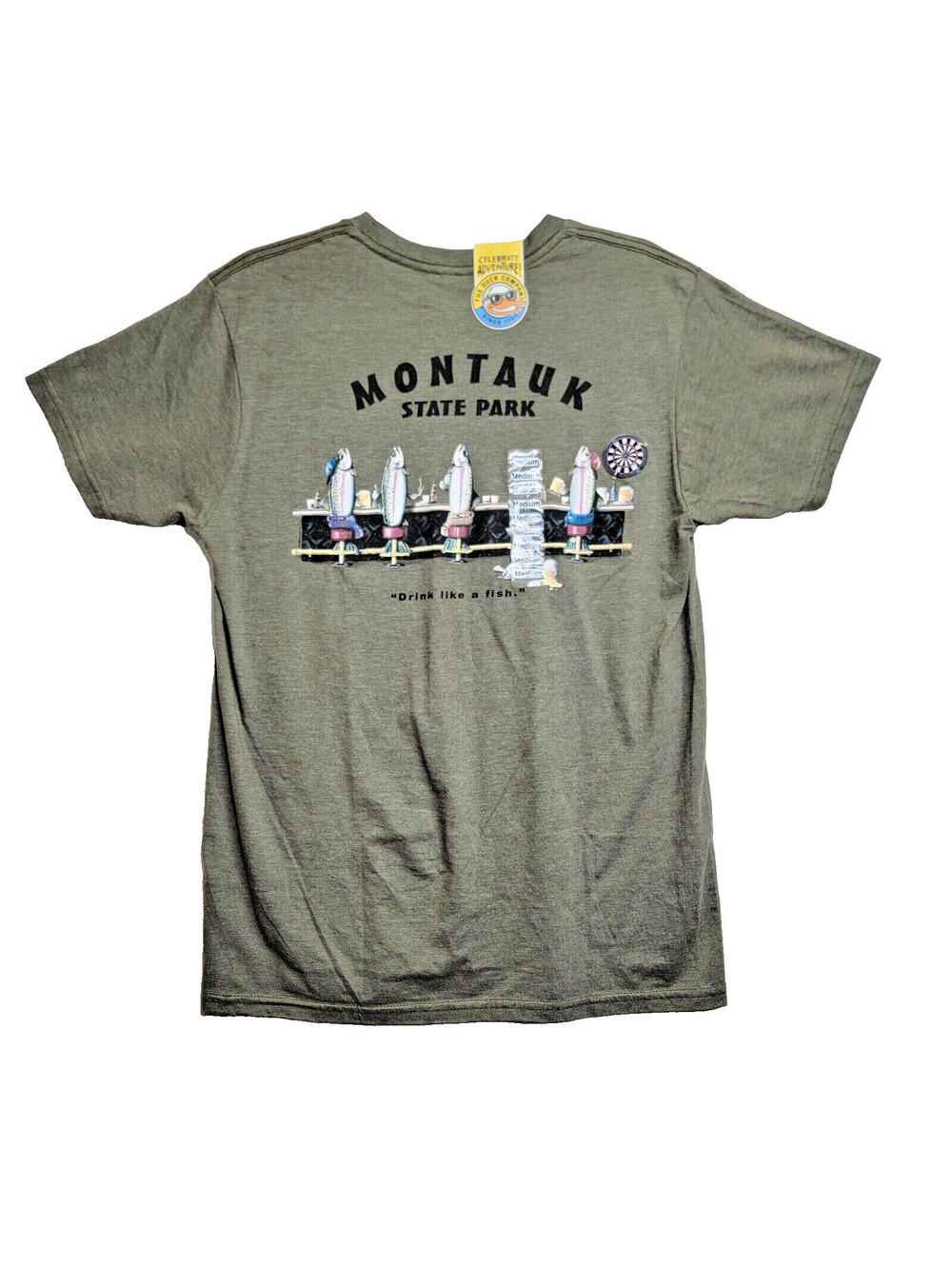 Green Montauk MO State Park "Drink Like A Fish" NWT SZ Medium Shirt